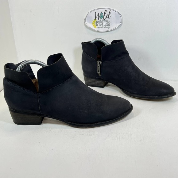 Seychelles Snare Boot -Women Size 9 - Ankle - Black Soft Leather -Low Block Heel - Picture 6 of 10